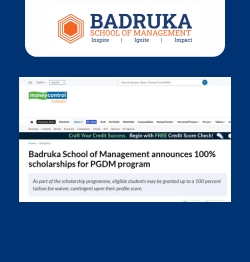 Badruka School of Management announces 100% scholarships for PGDM program