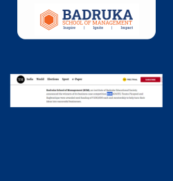 Badruka School of Management Announces Winners of BSM IGNITE Business Competition