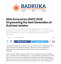 BSM Announces IGNITE 2025: Empowering the Next Generation of Business Leaders
